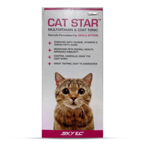  Cat Star Multivitamin | CAT Star MultiVitamin & Coat Tonic For Cats And Kittens (100ml)