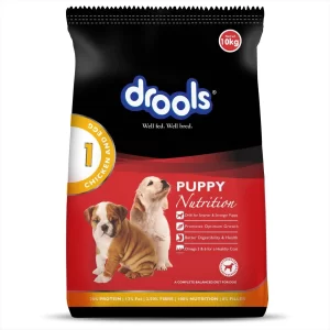 Drools Chicken and Egg Puppy Dog Food, 3 kg with Free calcium milk bone