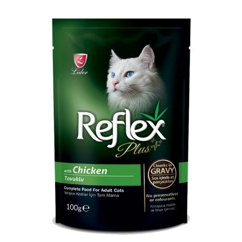 reflex plus adult cat food with chicken wet food100gm