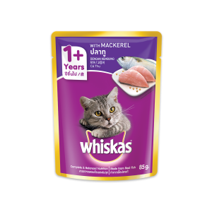 whiskas pouch cat food mackerel flavour 80g