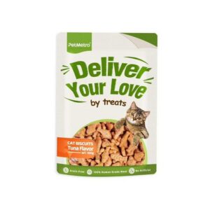 Pet Metro Dry Cat Treats Biscuits Tuna Flavor