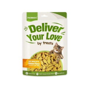 Pet Metro Dry Cat Treats Biscuits Chicken Flavor