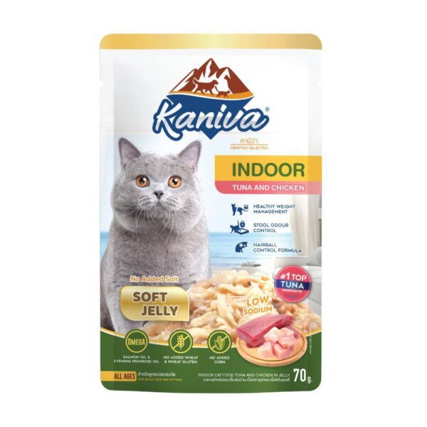 Kaniva Wet Cat Food Indoor Tuna and Chicken in Jelly