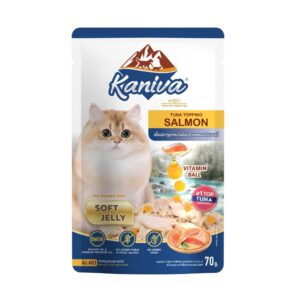 Kaniva Wet Cat Food Tuna Topping Salmon in Jelly