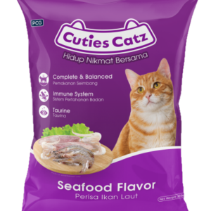 Cuties Catz Dry Cat Food Seafood Flavour