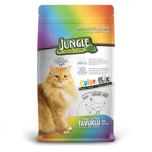 Jungle Adult Dry Cat Food Colormix with Chicken 15kg