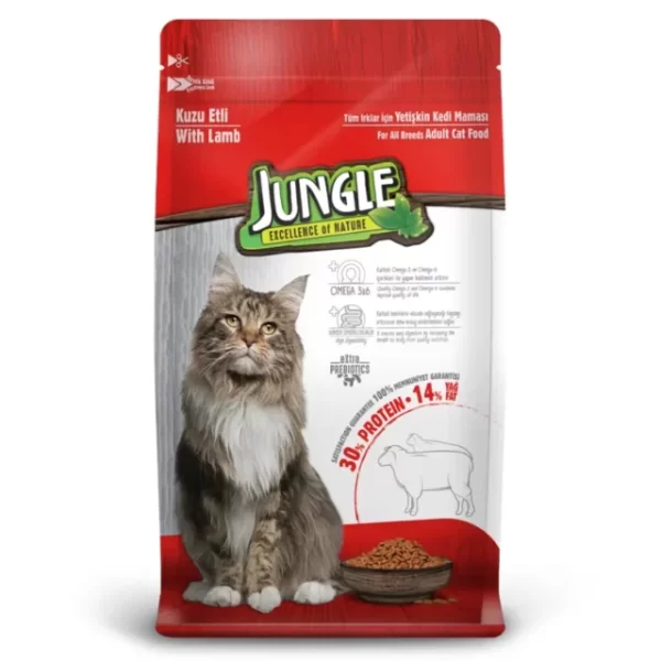 Jungle Adult Dry Cat Food Lamb 1.5kg