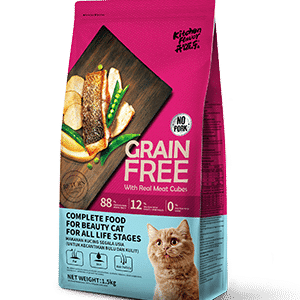 Kitchen Flavor Grain Free Cat Food With Real Meat Cubes for All Life Stages 8kg