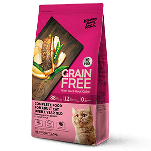 Kitchen Flavor Grain Free Cat Food With Real Meat Cubes Adult Food 8kg