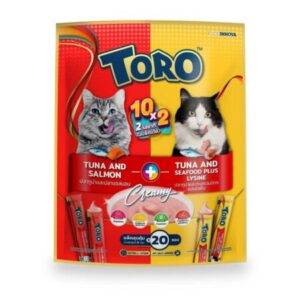 Toro Toro Cat Treats Tuna And Salmon And Tuna Sea Food Plus Lysine