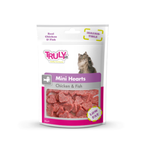 Truly Cat Treat Mini Hearts Chicken And Fish