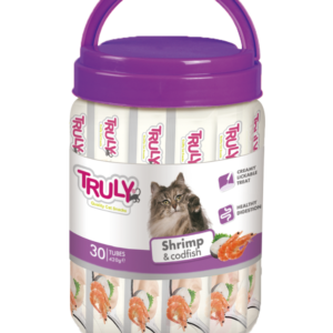 Truly Cat Treat Shrimp And Codfish in jars 30Pcs