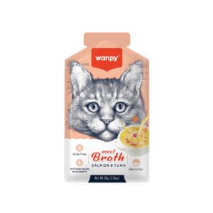 Wanpy Cat Pouch Meat Broth Salmon And Tuna