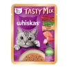 Whiskas Pouch Tasty Mix Gravy Seafood Cocktail in Wakame Seaweed Sauce 70gm