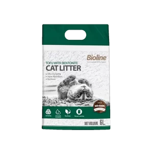 Premium Bioline Tofu with Bentonite Cat Litter 6L