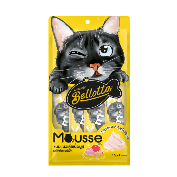 Bellotta Mousse Cat Treats Chicken And Apple Flavor