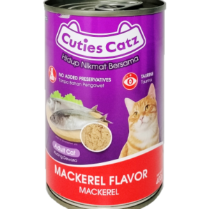 Cuties Catz Canned Food Mackerel Flavor 400gm