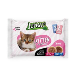 Jungle Kitten Pouch Chicken And Lamb 4Pc Combo