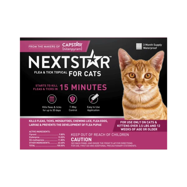 NEXTSTAR Flea And Tick Topical Prevention for Cats