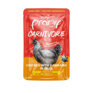 Pramy Carnivore Cat Pouch Chicken With Kanikama In Jelly 70gm