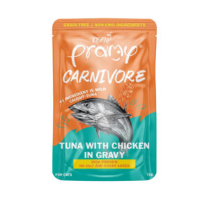 Pramy Carnivore Tuna With Chicken In Gravy 70gm