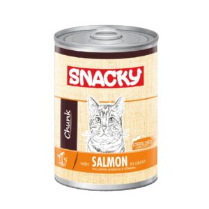 Snacky Adult Canned Food Salmon In Gravy