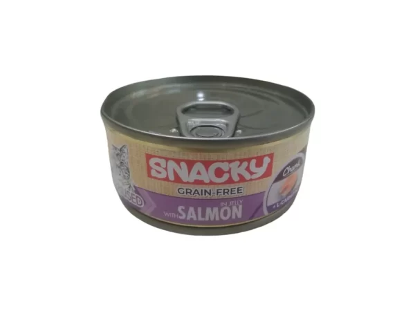 Snacky Cat Food Can Salmon in Jelly Can Turkey 100g