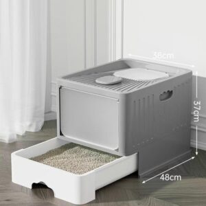 Premium Enclosed Cat Litter Box