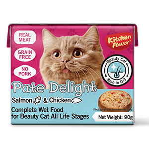 Kitchen Flavor Pate Delight Wet Cat food with Salmon And Chicken