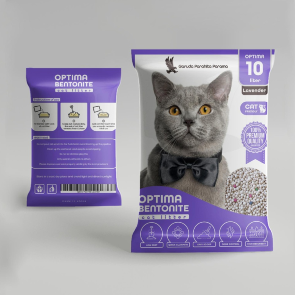 Optima Bentonite Cat Litter Lavender