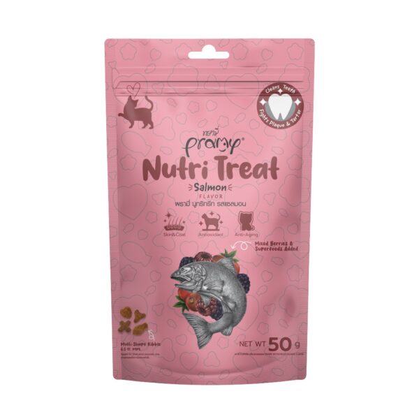 Pramy Nutri Dry Cat treat Salmon Flavor 50gm