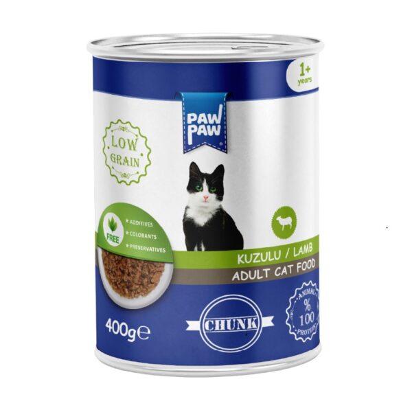 Paw Paw Adult Canned Cat Food Lamb 400g