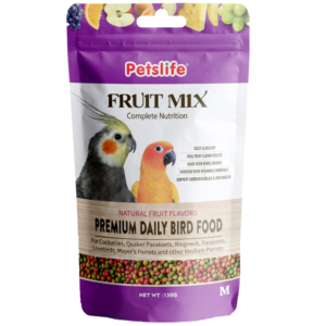 Petslife Fruit Mix-Pellets Medium Bird Food 150g