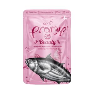 Pramy Cat Pouch Beauty Tuna Meat Topping In Jelly 70gm