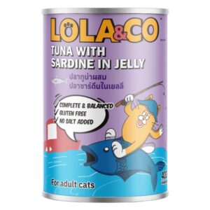 Pramy Lola&Co Cat Can Food Tuna With Sardine In Jelly 400gm