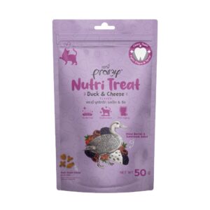 Pramy Nutri Dry Cat treat Duck And Cheese Flavor 50gm