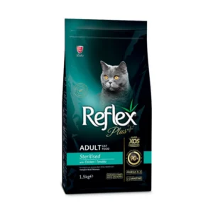 Reflex Plus Adult Cat Food with Sterilised Chicken 1.5kg